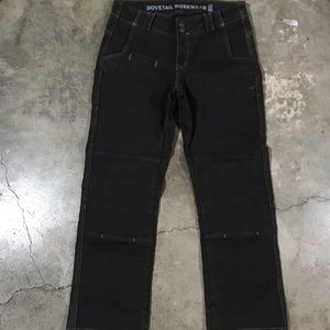 Brown Double Knee Womens Work Pants size 10/28